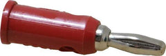 Pomona - Red Electrical Test Equipment Banana Plug - Makers Industrial Supply