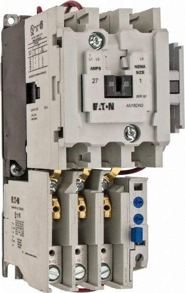 Eaton Cutler-Hammer - 240 Coil VAC, 27 Amp, NEMA Size 1, Nonreversible Open Enclosure NEMA Motor Starter - 3 hp at 1 Phase - Makers Industrial Supply