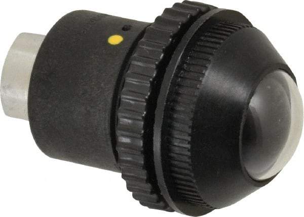 Norgren - 1/8" Female NPTF Bottom Rotowink Pressure Indicator - 10 to 125 psiG, Black Unactuated Color & Yellow Actuated Color - Makers Industrial Supply