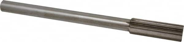 Interstate - 21mm High Speed Steel Chucking Reamer - Straight Flute, Straight Shank, 2-1/2" Flute Length, 9-1/2" OAL - Makers Industrial Supply