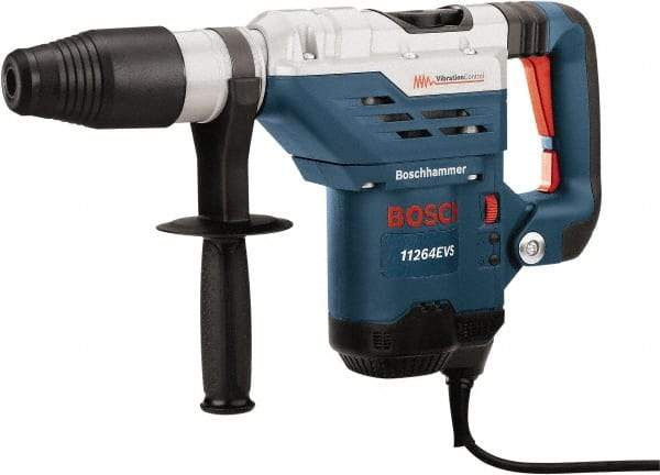 Bosch - 120 Volt 1-5/8" Keyless Chuck Electric Rotary Hammer - 0 to 3,600 BPM, 0 to 1,700 & 0 to 2,900 RPM - Makers Industrial Supply