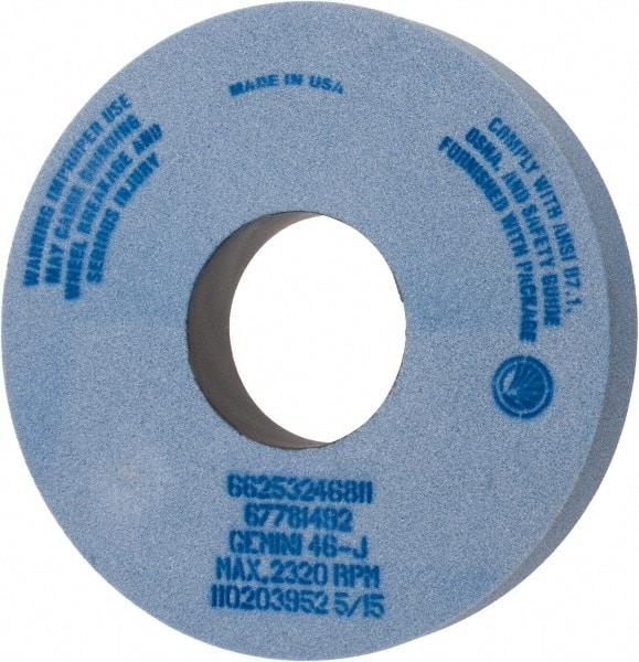 Norton - 14" Diam x 5" Hole x 2" Thick, J Hardness, 46 Grit Surface Grinding Wheel - Aluminum Oxide, Type 1, Coarse Grade, 2,320 Max RPM, No Recess - Makers Industrial Supply