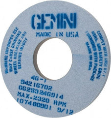 Norton - 14" Diam x 5" Hole x 1" Thick, I Hardness, 46 Grit Surface Grinding Wheel - Aluminum Oxide, Type 1, Coarse Grade, 2,320 Max RPM, No Recess - Makers Industrial Supply