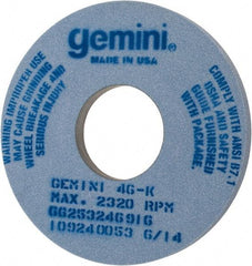 Norton - 14" Diam x 5" Hole x 1" Thick, K Hardness, 46 Grit Surface Grinding Wheel - Aluminum Oxide, Type 1, Coarse Grade, 2,320 Max RPM, No Recess - Makers Industrial Supply