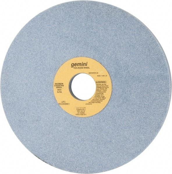 Norton - 8" Diam x 1-1/4" Hole x 1" Thick, J Hardness, 60 Grit Surface Grinding Wheel - Aluminum Oxide, Type 5, Medium Grade, 3,600 Max RPM, One-Side Recess - Makers Industrial Supply