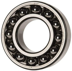 SKF - 35mm Bore Diam, 72mm OD, Open Self Aligning Radial Ball Bearing - 23mm Wide, 2 Rows, Round Bore, 1,980 Lb Static Capacity, 6,900 Lb Dynamic Capacity - Makers Industrial Supply