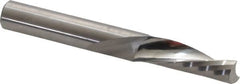 Onsrud - 3/8" Cutting Diam x 1-1/8" Length of Cut, 1 Flute, Downcut Spiral Router Bit - Uncoated, Right Hand Cut, Solid Carbide, 3" OAL x 3/8" Shank Diam, Single Edge, 21° Helix Angle - Makers Industrial Supply