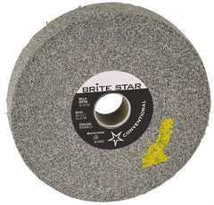 Brite Star - 10" Diam, 1/2" Face Width, 5" Center Hole, Fine Grade, Silicon Carbide Deburring Wheel - Convolute, Hard Density 7 Grade, 3,600 RPM - Makers Industrial Supply