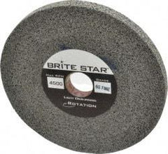 Brite Star - 6" Diam, 1/2" Face Width, 1" Center Hole, Fine Grade, Silicon Carbide Deburring Wheel - Convolute, Soft Density 6 Grade, 6,000 RPM - Makers Industrial Supply