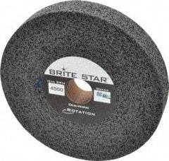 Brite Star - 6" Diam, 1" Face Width, 1" Center Hole, Medium Grade, Silicon Carbide Deburring Wheel - Convolute, Hard Density 8 Grade, 6,000 RPM - Makers Industrial Supply