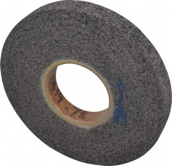 Brite Star - 8" Diam, 1" Face Width, 3" Center Hole, Coarse Grade, Aluminum Oxide Deburring Wheel - Convolute, Medium Density 6 Grade, 4,500 RPM - Makers Industrial Supply