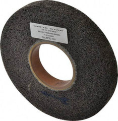 Brite Star - 8" Diam, 1" Face Width, 3" Center Hole, Medium Grade, Aluminum Oxide Deburring Wheel - Convolute, Soft Density 5 Grade, 3,400 RPM - Makers Industrial Supply