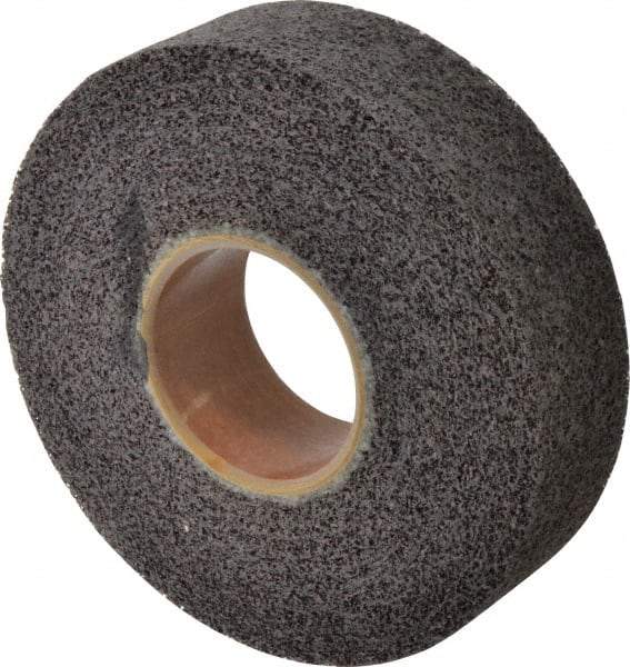 Brite Star - 8" Diam, 2" Face Width, 3" Center Hole, Medium Grade, Aluminum Oxide Deburring Wheel - Convolute, Hard Density 8 Grade, 4,500 RPM - Makers Industrial Supply