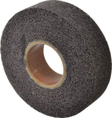 Brite Star - 8" Diam, 2" Face Width, 3" Center Hole, Medium Grade, Aluminum Oxide Deburring Wheel - Convolute, Hard Density 8 Grade, 4,500 RPM - Makers Industrial Supply