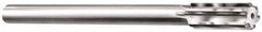 Made in USA - 7/16" Carbide-Tipped 6 Flute Chucking Reamer - Straight Flute, 1-3/4" Straight Shank, 1-3/4" Flute Length, 7" OAL - Makers Industrial Supply