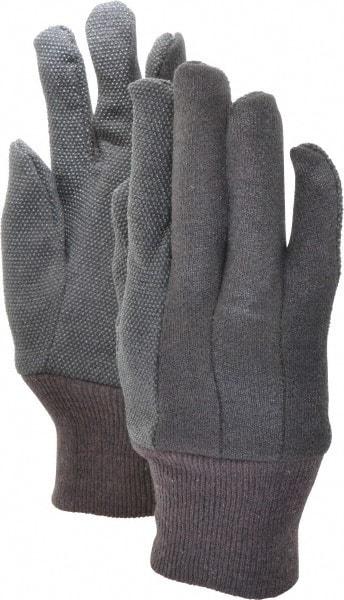 PRO-SAFE - PVC Coated Jersey Cold Protection Work Gloves - For General Purpose, Palm & Fingers Coated, Knit Wrist Cuff, Full Fingered, Brown, Paired - Makers Industrial Supply