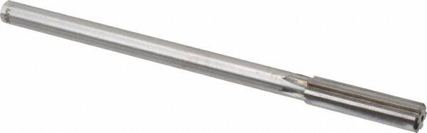 Made in USA - 7/16" Carbide-Tipped 6 Flute Chucking Reamer - Straight Flute, 9/16" Straight Shank, 1-3/4" Flute Length, 7" OAL - Makers Industrial Supply