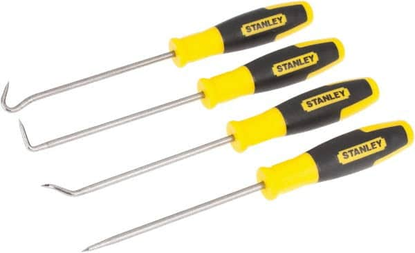 Stanley - 4 Piece Hook & Probe Set - Steel - Makers Industrial Supply