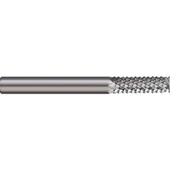 Micro 100 - 0.09" Diam, 3/8" LOC, 1/8" Shank Diam, End Mill-End Diamond-Pattern Router Bit - Exact Industrial Supply