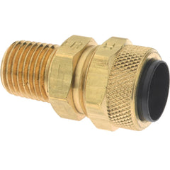 Parker - 1/2" Tube OD x 1/4 Thread Acetal Copolymer Compression Tube Connector - Makers Industrial Supply