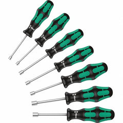 Wera - 5.5mm Hollow Shaft Nutdriver - Cushion Grip Handle, 188mm OAL - Makers Industrial Supply