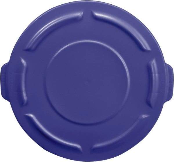 Rubbermaid - Round Lid for Use with 55 Gal Round Trash Cans - Blue, For Brute Trash Cans - Makers Industrial Supply