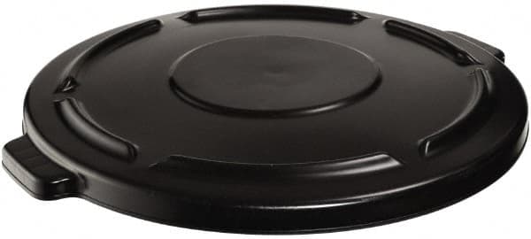 Rubbermaid - Round Lid for Use with 44 Gal Trash Cans - Black, Plastic, For 2643 Brute Trash Cans - Makers Industrial Supply