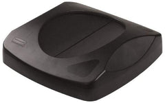 Rubbermaid - Square Lid for Use with 23 Gal Square Trash Cans - Black, Plastic, For 3569-07 & 3569-88 - Makers Industrial Supply