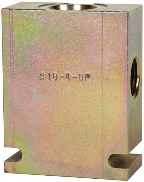 Parker - 37.5 GPM 1/2 Inlet Steel Hydraulic Control Valve - 7/8-14 Thread, C10-4 Cavity, 1-1/4" Wide x 2-1/2" Long - Makers Industrial Supply