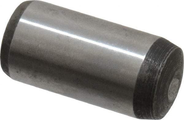 Value Collection - 12mm Diam x 25mm Pin Length Alloy Steel Pull Out Dowel Pin - C 57-63 Hardness, 1 Rounded & 1 Threaded End - Makers Industrial Supply