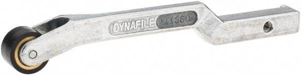 Dynabrade - 3/8" Wide Contact Arm - Offset Arm, 18" Belt Length x 1/2" Belt Width, Crowned, Rubber, 70" Contact Wheel Diam - Makers Industrial Supply