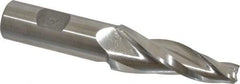 Made in USA - 7° Taper Angle per Side, 3/8" Small End Diam, 2-1/4" LOC, High Speed Steel 3 Flute Tapered Square End Mill - 4-1/2" OAL, 3/4" Shank Diam, Spiral Flute - Makers Industrial Supply