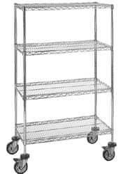 Quantum Storage - 72" Wide, 1" High, Open Shelving Wire Shelving Shelf - Makers Industrial Supply