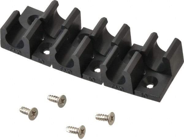 SMC PNEUMATICS - Multitube Holder - Black, 6 Slots - Makers Industrial Supply