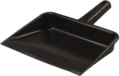 Vikan - 12" Wide Handheld Dustpan - Plastic Body, 5-5/8" Handle, Black - Makers Industrial Supply