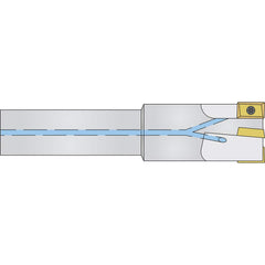 Micro 100 - Indexable Square-Shoulder End Mills; Cutting Diameter (Decimal Inch): 0.3750 ; Cutting Diameter (Inch): 3/8 ; Shank Type: Straight ; Shank Diameter (Inch): 1/2 ; Overall Length/Projection (Decimal Inch): 3.0000 ; Series: APKT - Exact Industrial Supply