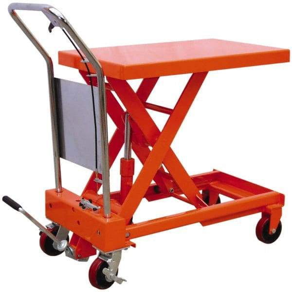 Vestil - 1,000 Lb Capacity Hydraulic Scissor Elevating Cart - 15-1/2" Lift Height, 32" Platform Length x 19-3/4" Platform Width - Makers Industrial Supply