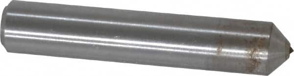 Made in USA - 1/4" Max Convex Radius Single Point Diamond Dresser - 2" Long x 3/8" Shank Diam - Makers Industrial Supply