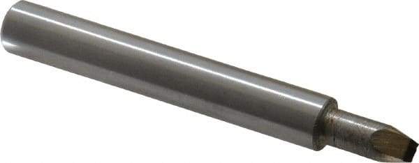 Made in USA - 0.01 Max Concave Radius Single Point Diamond Dresser - 2" Long x 3/8" Shank Diam - Makers Industrial Supply