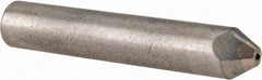 Made in USA - 1/4 Carat Natural Chisel Single Point Diamond Dresser - 2-1/2" Long x 7/16" Shank Diam, 60° Included Angle - Makers Industrial Supply