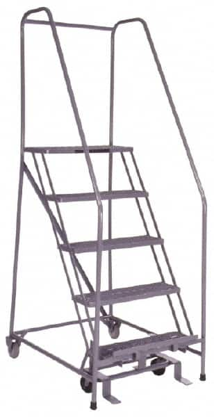 Cotterman - 80" 5 Step Ladder - 350 Lb Capacity, 50" Platform Height, 30" Base Width x 40" Depth, Grip Strut - Makers Industrial Supply