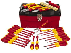 Wiha - 25 Piece Insulated Hand Tool Set - Comes in Molded Case - Makers Industrial Supply