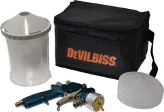 DeVilbiss - Siphon Feed High Volume/Low Pressure Paint Spray Gun - 24 oz Capacity, 100 Max psi, 13 to 23 CFM, For Enamels, Epoxies, Lacquers, Polyurethanes, Primers, Sealers, Stains, Varnishes - Makers Industrial Supply