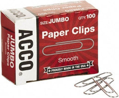 ACCO - 1-3/4" Wide Paper Fastener - Silver - Makers Industrial Supply