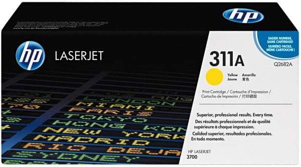 Hewlett-Packard - Yellow Toner Cartridge - Use with HP Color LaserJet 3700 - Makers Industrial Supply