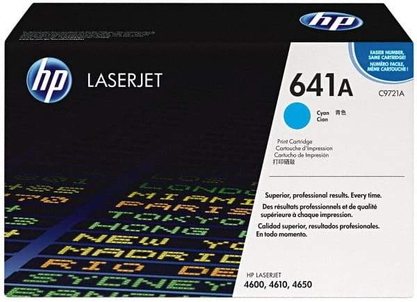 Hewlett-Packard - Cyan Toner Cartridge - Use with HP Color LaserJet 4600, 4650 - Makers Industrial Supply