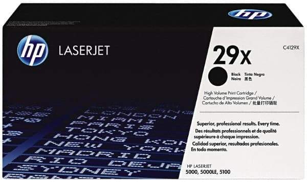 Hewlett-Packard - Black Toner Cartridge - Use with HP Laser Jet 5000, 5100 - Makers Industrial Supply