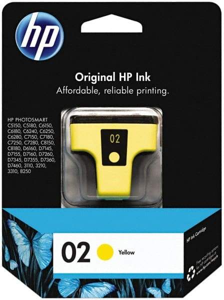 Hewlett-Packard - Yellow Ink Cartridge - Use with HP PhotoSmart 3110, 2110, 3310, 8250, C5150, C6150, C6180, C6240, C6250, C6280, C7150, C7180, C7250, C7280, C8150, C8180, D6160, D7175, D7155, D7160, D7260, D7345, D7355, D7360, D7460 - Makers Industrial Supply