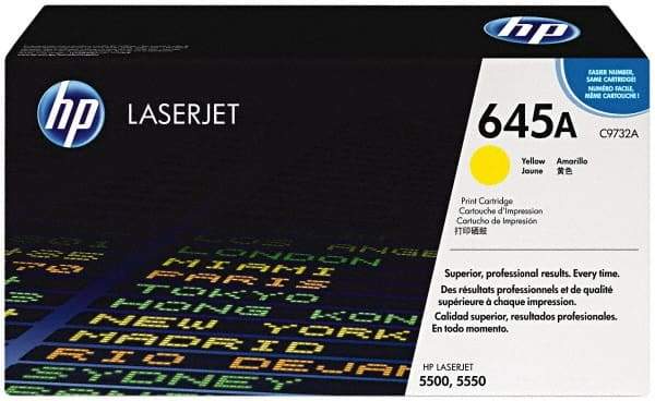 Hewlett-Packard - Yellow Toner Cartridge - Use with HP Color Laser Jet 5500, 5550 - Makers Industrial Supply