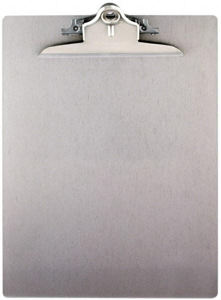 Saunders - 13-1/4 Inch Long x 9 Inch Wide x 1-3/4 Inch High, Clip Board - Silver - Makers Industrial Supply